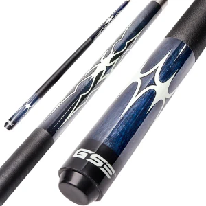 58-Inch Blue Canadian Hardwood Maple Billiard Pool Cue Stick