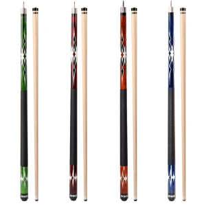 Set of 4 Canadian Hardwood Maple Billiard Pool Cue Sticks