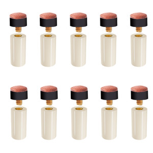 10 Pieces Hard Tip & Nylon Ferrules Set, Pool Cue Tips with Nylon Ferrules Replacement