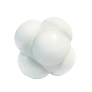 Reaction Ball, Field Training Ball, Agility Trainer for Baseball, Rubber Reaction Bounce Balls(White)