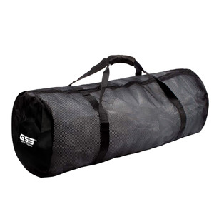 Large Mesh Sports Equipment Duffel Bag, Scuba Bag with Zipper for Diving Equipment,Gym Gear(Black)