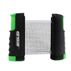 Adjustable Retractable Ping Pong Net & Post. Portable Table Tennis Net & Clamps.(Black)