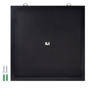 Dart Backboard with Wood Frame and Felt. Wall Protector for Dart Board Surround (Black)