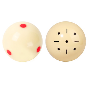 2-1/4" 6 Red Dot & Black Dot Training Cue Balls
