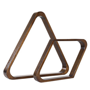 Triangle and Diamond Pool Ball Racks (Espresso)