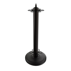 Metal 6 Pool Cue Floor Stand Rack-Black