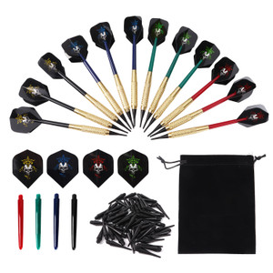 12 Pcs of 18 Grams Soft Tip Darts for Electronic Dart Board with 60 of Free Dart Tips & Storage Bag(Deluxe)