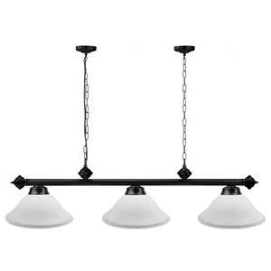 56-Inch Billiard Pool Table Lights (White Glass)