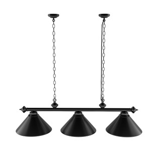 56-Inch Billiard Pool Table Lights (Black)