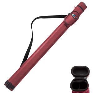 Pool Cue Stick Carrying Case-Burgundy