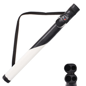 Deluxe Pool Cue Stick Carrying Case-Black/White