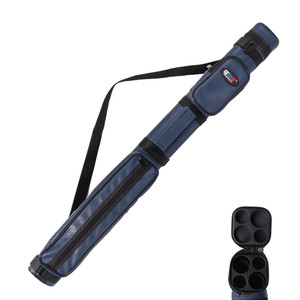2x2 Deluxe Square Pool Cue Stick Carrying Case-Blue