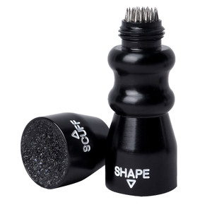 3-in-1 Pool Cue Tip Scuffer/Shaper/Aerator  Tool-Black