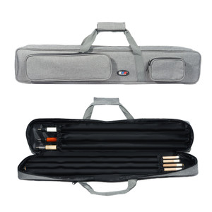 3x4 Soft Pool Cue Stick Carrying Case-Grey