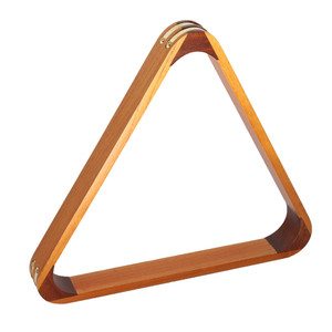 Solid Wood Billiard Pool 8-Ball Triangle Pool Ball Racks (2-Tone Oak)