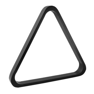 Solid Wood 8-Ball Triangle Ball Rack (Black)