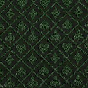 Two-Tone Poker Table Suited Speed Cloth. Casino Table Cloth  (Green)