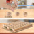 Bingo Game Set with Brass Metal Bingo Cage, Folding Wooden Master Board, 7/8" Wooden Calling Balls