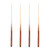 58" 1-Piece Canadian Maple Billiard Pool Cue Sticks, Hardwood House Bar Pool Cue - 4 Pack