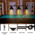50" Metal Billiard Lights with Billiard Balls Decoration for Billiards Room - Black