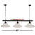 50" Metal Billiard Lights with Billiard Balls Decoration for Billiards Room - White Glass