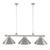 50" Metal Billiard Lights with Billiard Balls Decoration for Billiards Room - White Glass