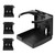 Adjustable Plastic Folding Drink Cup Holder - Black - 4-Pack