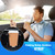 Adjustable Plastic Folding Drink Cup Holder - Black - 4-Pack