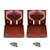 Adjustable Plastic Folding Drink Cup Holder - Brown - 2-Pack