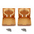 Adjustable Plastic Folding Drink Cup Holder - Khaki - 2-Pack