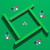 32" x 32" Rubber Anti-Slip Game Mat-Green
