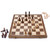 15-Inch Magnetic Wooden Folding Chess Game Set