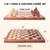 2-in-1 Wooden Folding Board Game Set