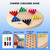 11.5" Wooden Chinese Checkers & Gobang Game Set