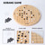 11.5" Wooden Chinese Checkers & Gobang Game Set