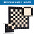 15-Inch Pro Tournament Chess Board Only (Beech & Black)