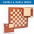 21-Inch Pro Tournament Chess Board Only (Sapele & Maple)