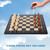 21-Inch Pro Tournament Chess Board Only (Beech & Black)
