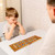 Folding Mancala Game with Glass Stones - Oak