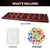 Folding Mancala Game with Glass Stones - Mahogany
