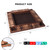 4-Player 12 Number Shut The Box Game Set - Walnut