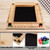 4-Player 12 Number Shut The Box Game Set - Natural Wood