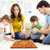 4-Player Mancala Game with Glass Stones - Oak