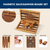 11-Inch Premium Focus Style Inlay Backgammon Game Set