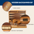 11-Inch Premium Focus Style Inlay Backgammon Game Set