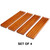 4-Pack Wood Domino Tiles & Playing Cards Racks