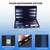 Large Leather Backgammon Game Set (Black & Blue)