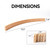 12.5-Inch Wooden Curved Card Game Holders (4-Pack)
