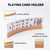 12.5-Inch Wooden Curved Card Game Holders (4-Pack)
