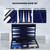 Medium Leather Backgammon Game Set (Black & Blue)